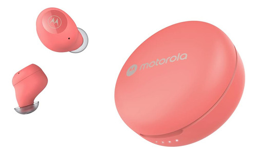 Fones De Ouvido Motorola Moto Buds 250, Bluetooth, Ipx5 Cor Pêssego