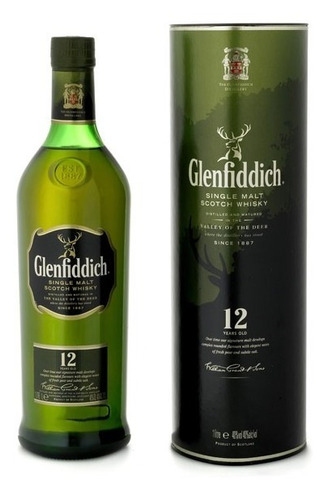 Whisky De Malta Escoces Glenfiddich 12 Aos 750 Ml
