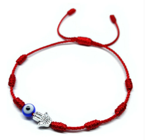 Pulsera Ojo Turco Hamsa Mano De Fátima Amuleto Protección 