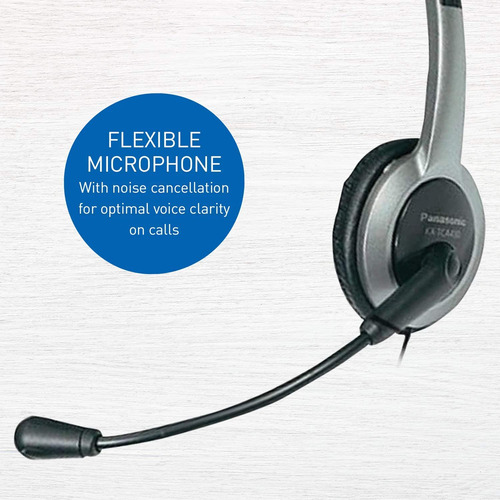 Auriculares Panasonic Kx-tca430, Gris/plegable/micrófono
