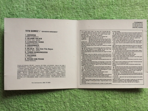 Eam Cd Tito Gomez Un Nuevo Horizonte 1991 Su Album Debut Mp