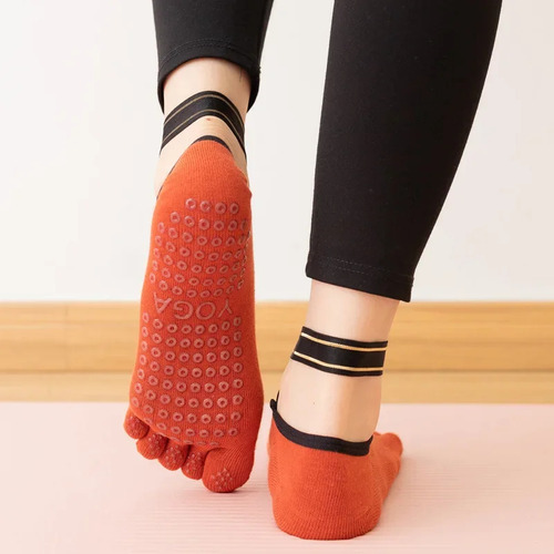Calcetines De Yoga Con Cinco Dedos For Mujer, Ballet