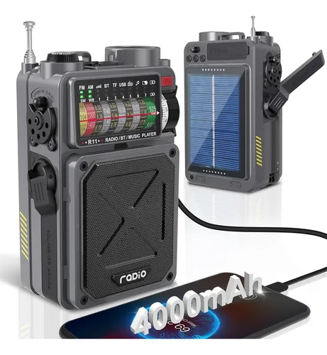 comprar Radio De Onda Corta Con Batería Recargable De 4000mah, Am...