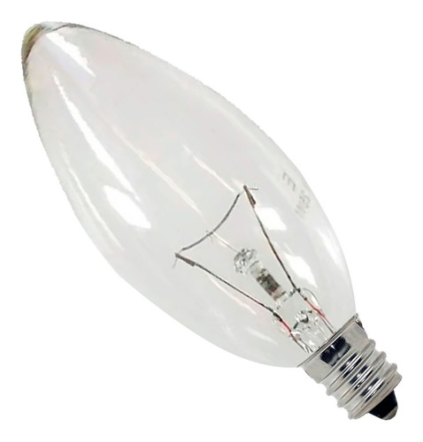 Kit 4 Lâmpada Incandescente  Vela Clara 25w 127v  E12