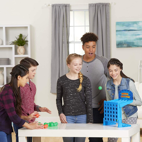 Juego De Mesa Point Games Bounce 4 En Una Fila Con Funda De