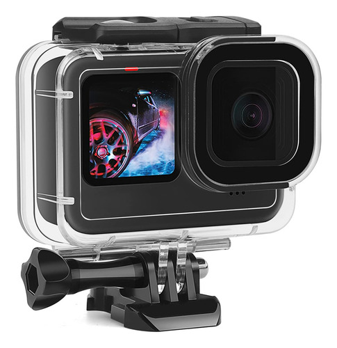 Domokala-funda Impermeable Para Gopro Hero 9/10/11/12 Carcasa Protectora Y De Buceo ,carcasas Para Cámaras De Acción Subacuáticas, Resistente Al Agua Hasta 60 M Con Tapón Y Tornillo Extraíble Quick Pu