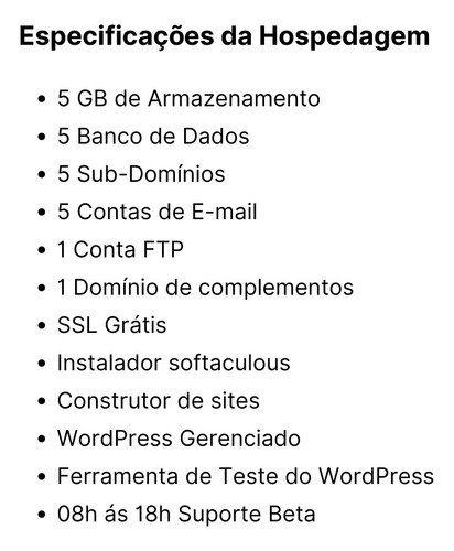 Hospedagem De Site, Cpanel, Litespeed, Ssd Nvme * Plano Beta