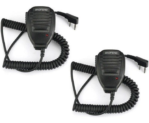 X2 Altavoz Radio Walkie Talkie Microfono Auricular Baofeng  