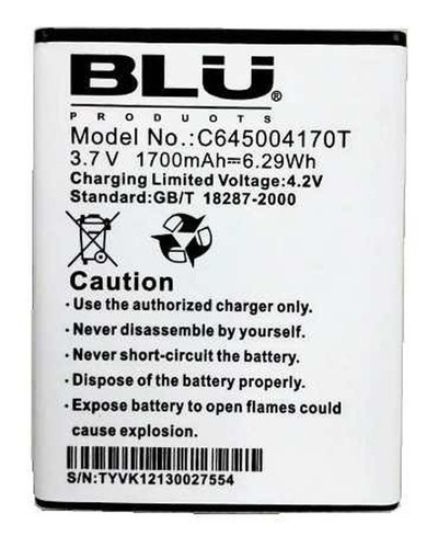 Bateria Pila Blu Advance 4.5 A310 C645004170t Original