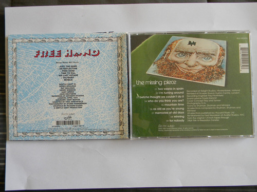Cd Gentle Giant, Missing Piece Y Free Hands (Usado)