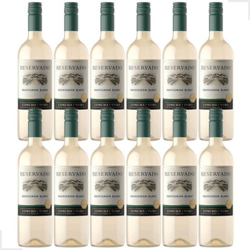 Vinho Reservado Sauvignon Blanc Concha Toro 750ml Kit 12 Und