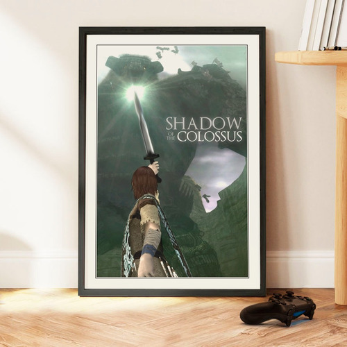 Cuadro 60x40 Gamer - Shadow Of The Colossus - Vintage Game 
