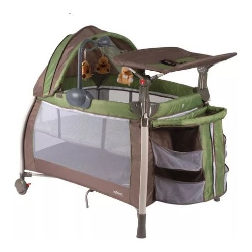 Cuna Corral Playard Infanti Nube Night Green