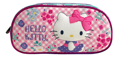 Cartuchera Escolar Hello Kitty Eva - Nuevo - Original