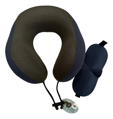 Cojin Cuello Viaje Almohada Cervical Avion Carro + Antifaz