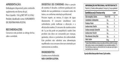 Creatina Hardcore Pure 150g Integralmédica - Original
