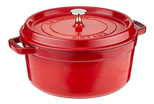Staub 1102606 Cocotte Redondo De Hierro Fundido, 5.5 Cuartos