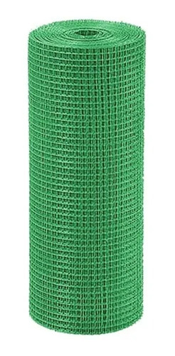 Malla De Pvc Verde 13x13mm Finisterre Cal 1,10mm X 1.00mts