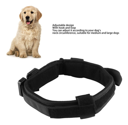 Collar De Perro Táctico Ajustable Con Hebilla De Metal
