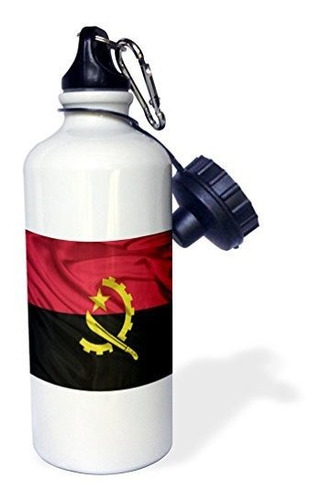 Bandera De 3drose Angola Botella De Agua Deportiva, Kgdqj