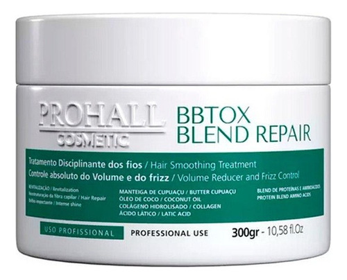 Botox Capilar Reparadora Alisa Sin Frizz Acido Lactico Proha