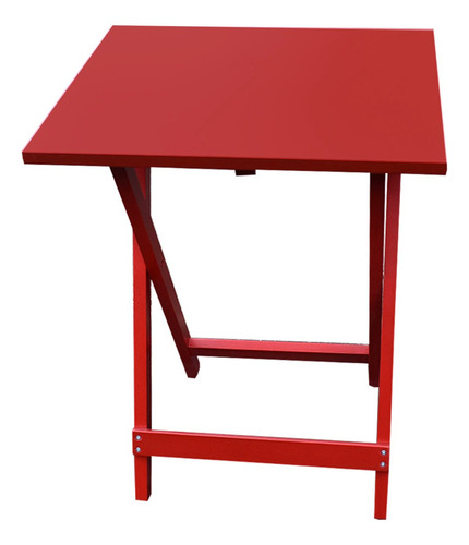 Mesa Plegable Multiusos Casa Jardin Hogare Rectangular Rojo