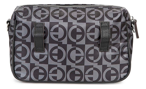 Cangurera Para Mujer Cloe Estampado Geométrico De Monograma Color Negro