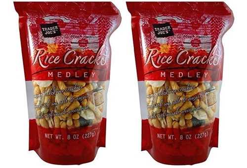 Sin Gluten Rice Cracker Snack-trader Joe Mix Medley, 8 Oz Bo
