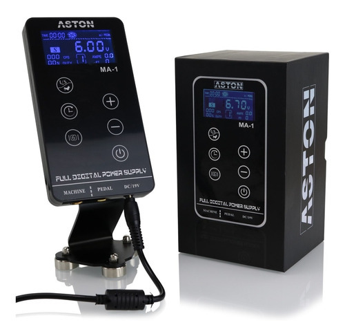 Fonte Tatuagem Digital Aston Ma-1 Power Supply Tattoo Cor Preto