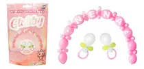Comprar X10 Globby Kits Globos Baby Shower Nena 64 Piezas Para Armar