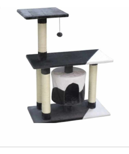 Juguete Rascadero Mueble Para Gato 45x45x86cm Opt18017-bord