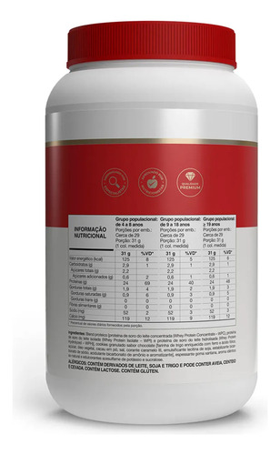 Kit 3 Whey Fort 3w Vitafor Cookies & Cream 900g