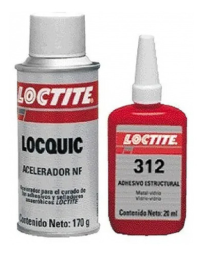 Adhesivo Estructural C/activador 312 Est. Nf  Loctite 490183