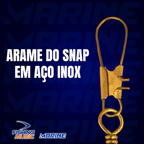 Girador Bbs Gold Snap Ct 7 - 25 Unidades - Marine Sports