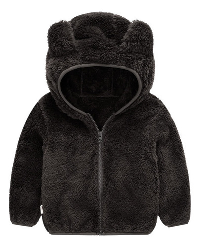 Jaqueta Infantil Menino Urso Inverno Fleece Plush Inverno