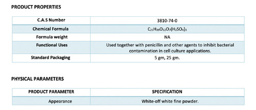 Streptomycin Sulphate Envase Con 5 Gr. Marca Tm Media