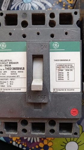 Breaker 3x50 Ted General Electric 