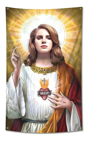 Saint Del Rey Tapiz Bandera Lana 3x5 Pies Arte Música Póster