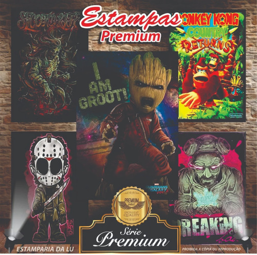 Estampas Camisetas Artes Vetores Sublimação + Pacote Premium