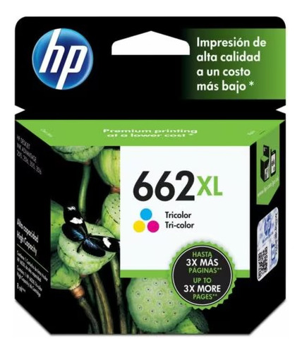 Cartucho De Tinta Hp 662xl Color De Alto Rendimiento