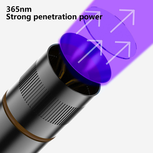 Linterna De Luz Violeta Q Light, 365 Nm, Led, Paquete De 1 U