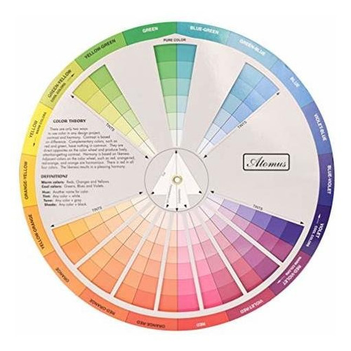 Healifty Creative Color Wheel Mezcla De Pintura Guía De Apre