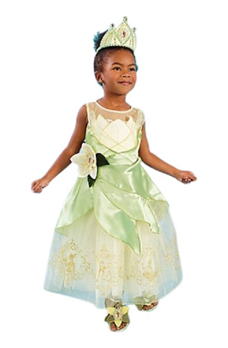 Vestido Tiana Princesa Y El Sapo Disfraz Original Autentico De Disney Store