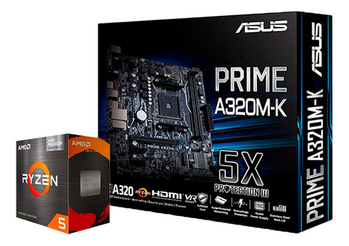 Kit De Actualizacion Ryzen 5 5600g Tarjeta A320 Msi