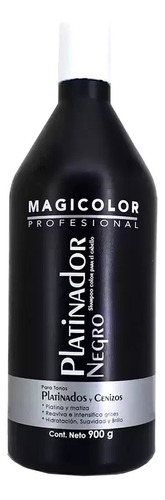 Shampoo Negro Matizador Cabello Gris Plata Gray Platina 1 Lt