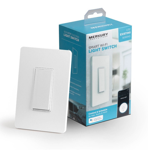 Interruptor Wifi Merkury Smart Light Switch Compatible Alexa