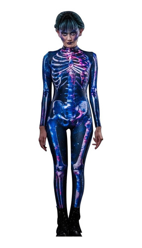 Maillot Tipo Body Con Diseño De Calavera Humana De Halloween