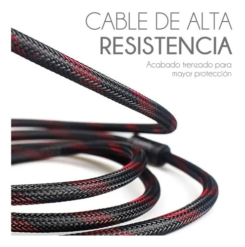 Imagen 5 de 8 de Cable Hdmi Full Hd 4k 1080p Reforzado Con Malla 15 Metros