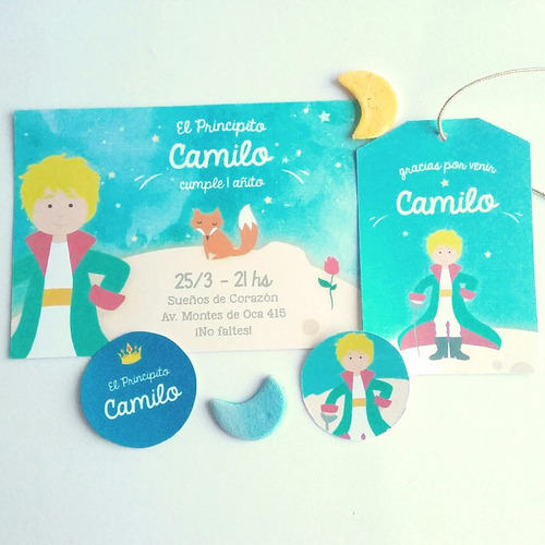 Imagen 6 de 6 de Kit Imprimible El Principito Personalizado, Diseño Original