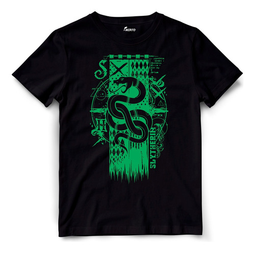 Playera Adulto Infantil Harry Potter Slytherin Diseño 1